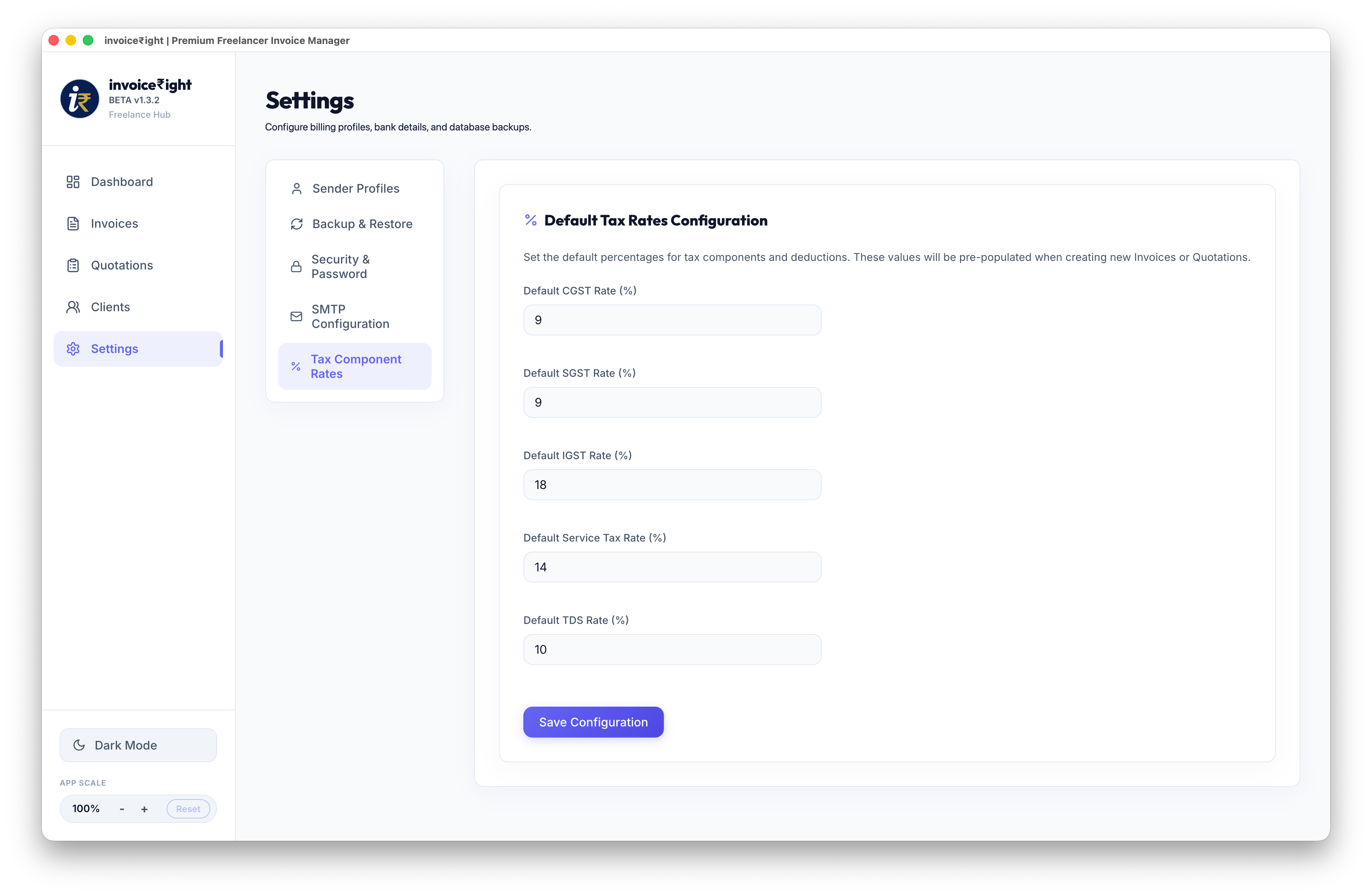 Invoice Editor: Fast entry forms with auto-calculations.
