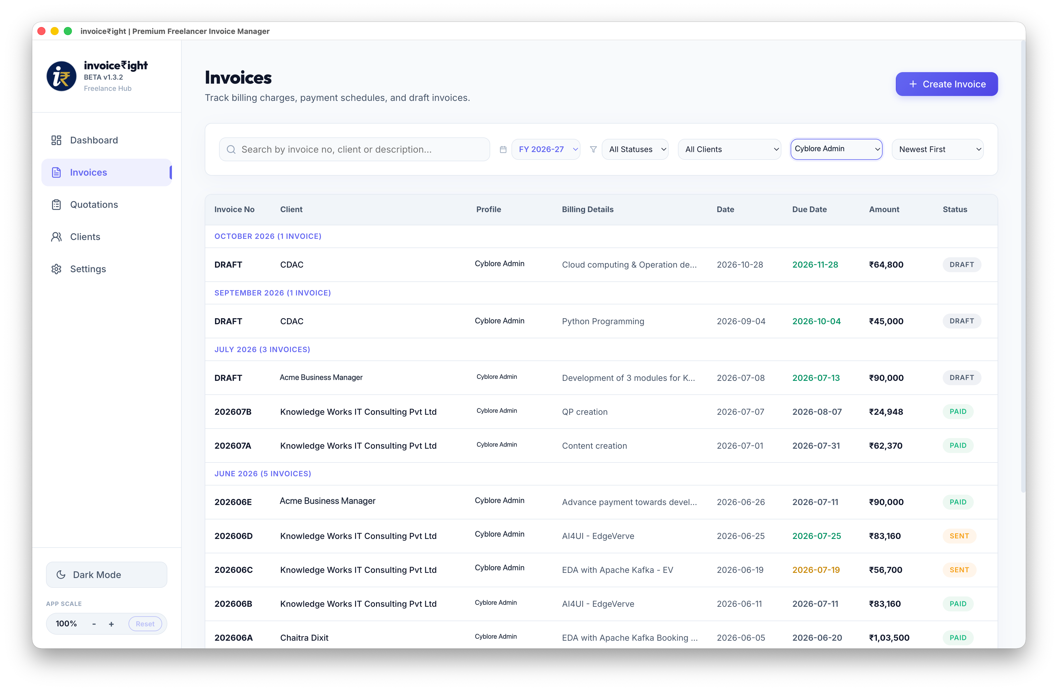 Quotations Registry: Easily build and convert quotations.